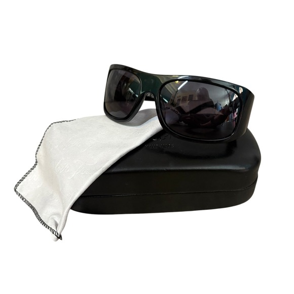 Tres Noir Other - Tres‎ Noir Black Death or Glory 012 Anchor Wrap Around Sunglasses w/ CaseY2K